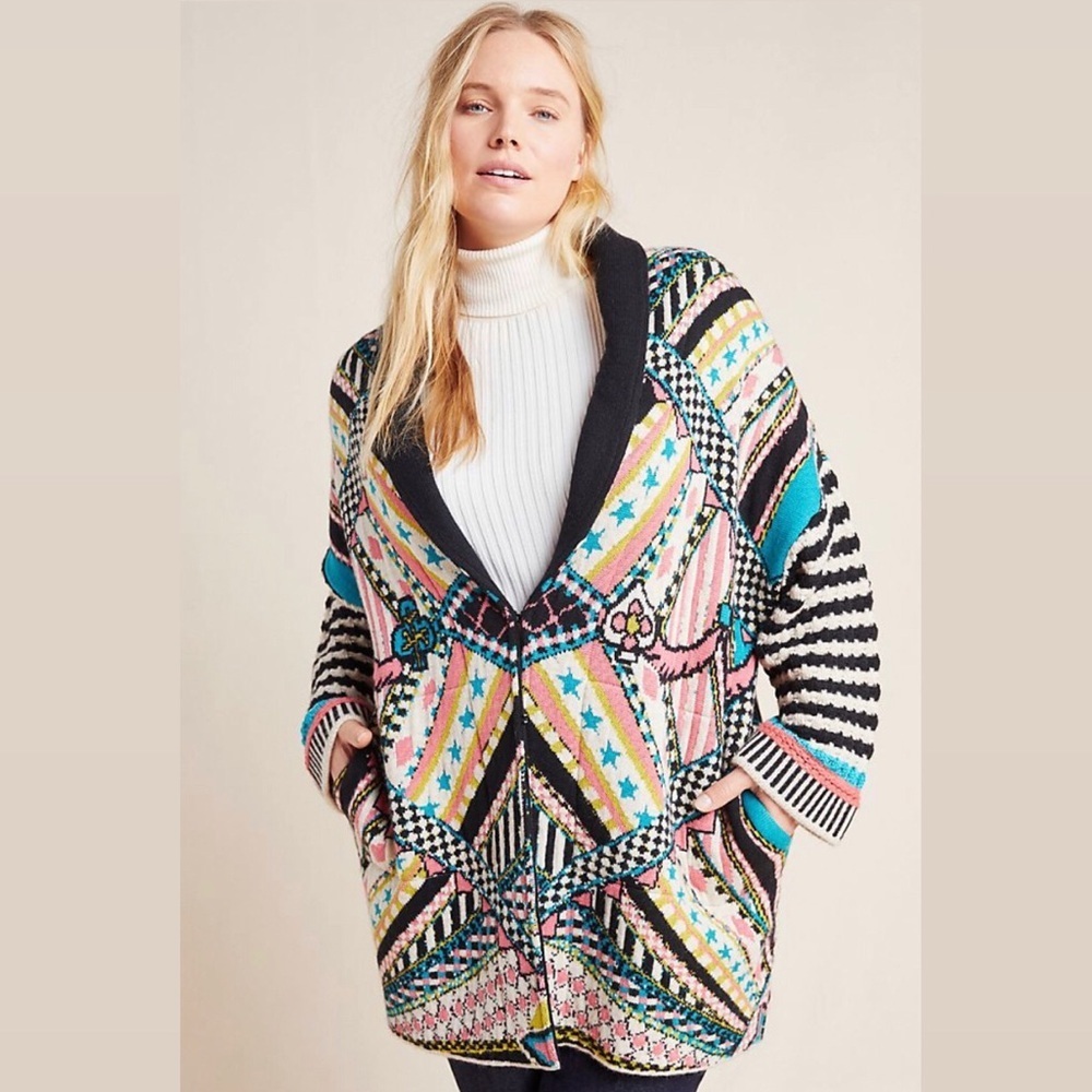 Anthropologie Multicolor Patterned Jacket - Picture 3 of 11